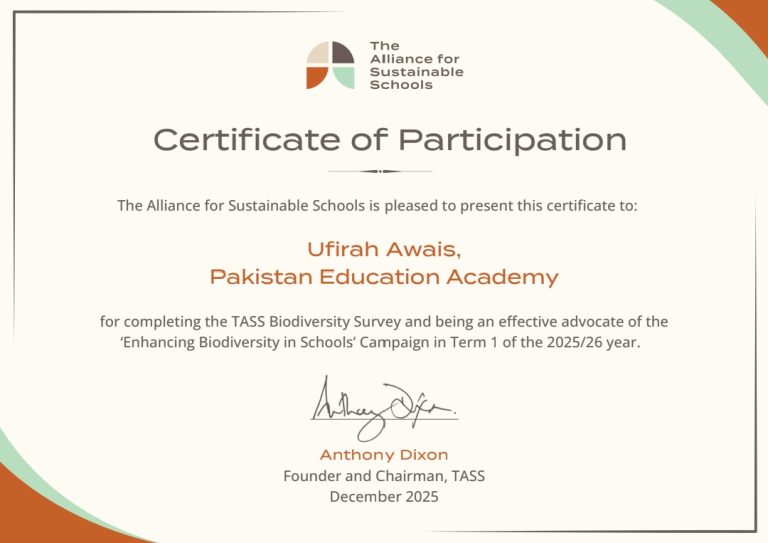 TASS Enhance Biodiversity in Schools' Campaign